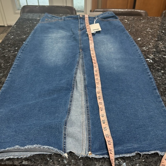 No comment maxi denim skirt - Picture 6 of 9